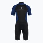 Spumă de înot pentru bărbați AQUASTIC Wavey 2 mm negru/albastru marin
