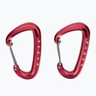 Carabinier pentru montarea hamacului KADVA Hammock Carabinier roșu