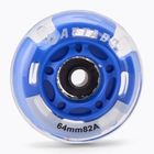 Roți pentru role LED HUMBAKA Flashing Wheels 64 mm 4 buc. alb