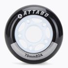 Roți pentru role ATTABO Wheels 70 mm 4 buc. negru
