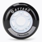 Roți pentru role ATTABO Wheels 74 mm 4 buc. negru