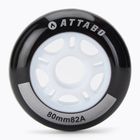Roți pentru role ATTABO Wheels 80 mm 4 buc. negru