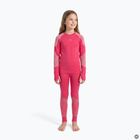 Set complet de lenjerie termică pentru copii KADVA Frosty Jrg Set fără cusături roz