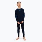 Set complet de lenjerie termică pentru copii KADVA Frosty Jrb Set, fără cusături, bleumarin
