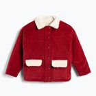 Geacă pentru copii KID STORY Teddy warm red flowers