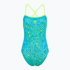 Costum de baie dintr-o piesă pentru femei SWEEP Aqua Hippos albastru/galben/verde