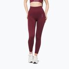 Colanți de antrenament pentru femei Carpatree Allure Seamless burgundy