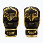 Mănuși de sparring pentru bărbați GroundGame MMA Cage Gold, negru, MMAGLOCGOLDSM