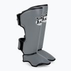 Apărători pentru tibie RAJA BOXING Lightweight Shin Guards Semi Leather grey