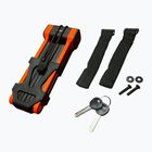 Lacăt pentru bicicletă GERDA Fold 1200W Neo foldable black/orange