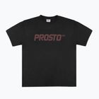 Tricou pentru bărbați PROSTO Big Logo washed black