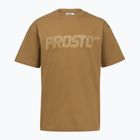 Tricou pentru bărbați PROSTO Big Logo cinnamon beige