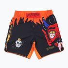 Pantaloni scurți de antrenament pentru bărbați MANTO Diablo negru-portocaliu MNS507_BLK