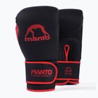 Mănuși de box MANTO Essential negru/roșu