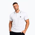 Tricou polo pentru bărbați Octagon Legion Tipped Small Logo 3D Polo white