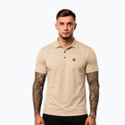 Tricou polo pentru bărbați Octagon Legion Small Logo 3D Polo beige