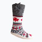 Papuci încălziți cu șosete Glovii GQ4 alb/roșu/gri