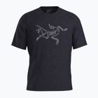 Tricou pentru bărbați Arc'teryx Cormac Logo SS black heather