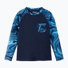 Reima Kroolaus tricou de baie pentru copii negru și albastru marin 5200150A-6985