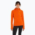 Arc'teryx bluză de trekking pentru femei Tricou Delta Half Zip Hoody portocaliu 29606