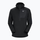 Bărbați Arc'teryx Delta 1/2 Zip Hoody fleece sweatshirt negru 29664