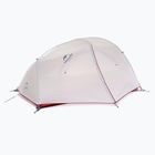Cort de trekking pentru 2 persoane Naturehike Star River 2 light grey/red