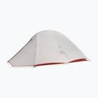 Cort de trekking 2-persoane Naturehike Cloud Up 2 Pro 20D light gray/red