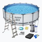 Piscină de exterior Bestway Steel Pro Max Pool Set 5612Z 488 x 122 cm gri