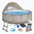 Piscină de exterior Bestway Steel Pro Max Pool Set 396 x 107 cm bej