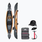 Caiac gonflabil de înaltă presiune 1 persoană 12'4 'AquaMarina Tomahawk gri Air-K 375
