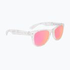 Ochelari de soare Aztron Party white marble print/polarized rose pink mirror/brown