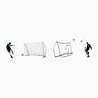 Poartă de fotbal cu rebounder QuickPlay Kickster Academy Combo 240 x 150 cm albă QP0535