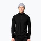 Bluză termoactivă pentru bărbați Devold Duo Active Merino 205 Zip Neck black