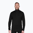 Bluză termoactivă pentru bărbați Devold Breeze Plus Merino 200 Zip Neck black
