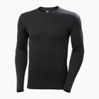 Longsleeve termoactiv pentru bărbați Helly Hansen Lifa Merino Midweight Crew black