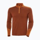 Bluză termoactivă pentru bărbați Helly Hansen Lifa Merino Midweight 1/2 Zip iron oxide