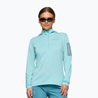 Bluză de trekking pentru femei NORRONA Falketind Warm1 Hood aqua haze/trooper