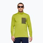 Bluză de trekking pentru bărbați NORRONA Femund Warm1 Zip Neck golden lime/olive night