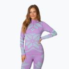 Bluză termoactivă pentru femei KARI TRAA Faith Half Zip violet