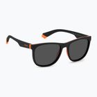 Ochelari de soare polarizați pentru copii Polaroid PLD 8049/S negru portocaliu/gri