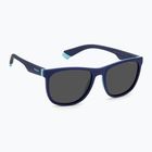 Ochelari de soare polarizați pentru copii Polaroid PLD 8049/S albastru azur/gri