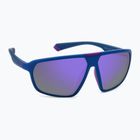 Ochelari de soare polarizați Polaroid PLD 2142/S semi-mat albastru violet azur/violet oglindă