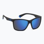 Ochelari de soare pentru copii Polaroid PLD 8057/S matte black/blue mirror polarized