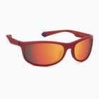 Ochelari de soare polarizați Polaroid PLD 2154/S roșu mat/roșu multistrat