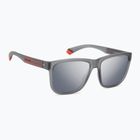 Ochelari de soare polarizați pentru bărbați Polaroid PLD 2155/S gri mat/gri argintiu oglindă