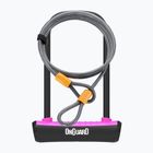 Lacăt de bicicletă OnGuard Neon 8154PN U-Lock black/pink