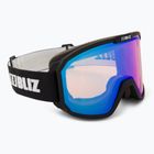 Ochelari de schi  Bliz Rave matt black/light orange blue multi