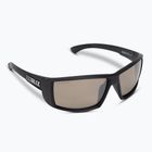 Bliz Drift Polarizat S3 negru mat/maro argintiu oglindă argintie ochelari de ciclism