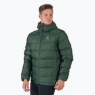 Jachetă din puf pentru bărbați Haglöfs Bield Down Hood verde 604684
