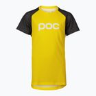 Tricoul de ciclism pentru copii POC Essential MTB aventurine yellow/sylvanite grey